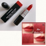$98 Mac lipstick lip stick 貨裝 唇膏 #chili chili 小辣椒 🌶️ 橙紅色 3g
