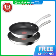 Tefal | กระทะเทฟอล อนดกชน 3X เพอรเฟค รซสต 2 ชน (กระทะ 24 นว + กระทะ 28 นว)