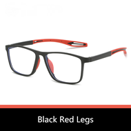 0~+4.0 Kacamata Anti Radiasi olahraga laki-laki ultra cahaya cermin TR90 membaca kacamata