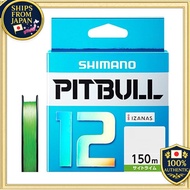SHIMANO Pitbull PE Line 150m 12-Strand 0.6-2.0号 Site Lime 18.3-43.7lb PL-M52R