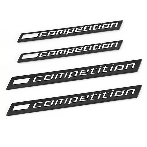 3D COMPETITION Logo Car Sticker Emblem Badge Trunk Decal for BMW Thunder Edition M1 M2 M3 M4 M5 M6 M