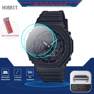 2Pcs 9H กระจกนิรภัยหน้าจอ Protector สำหรับ Casio G Shock GA-2100 GA-2000 GA-2110 GM-2100 GMA-S2100 G