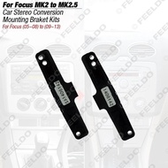 【Popular choice】 Feeldo 1pair Car Stereo Conversion Mounting Bracket Kits For Ford Focus Mk205~08 Into Focus Mk2.509~13 Am3136