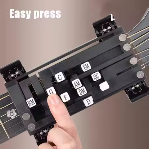 Guitar Chord Helper One-Touch Chords Presser Guitar Learning Tool Guitar Chord Trainer Practice Aid
