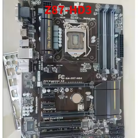 Used for Gigabyte Z87-HD3 LGA1150 ATX DDR3 Motherboard (Supports i5-4460/4590, E3-1230 v3/1231 v3)