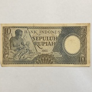 Uang Kertas lama Sepuluh Rupiah 1963