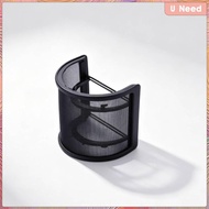[Wishshopeeyas] Semicircular Mike Cover Anti-Spit Doublescreen Plosive Screen Wind Noise Reduction M