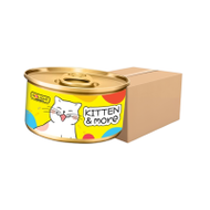 D+light Kitten อาหารเปียกแมว ทูน่าเนื้อขาวมูส 80 ก. X 12