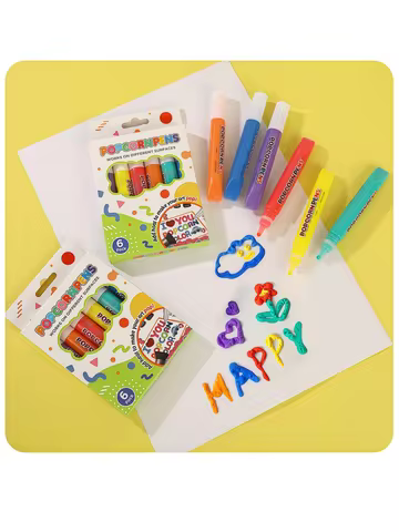 Bubble Pen, Popcorn Pen, Watercolor Pen, 3D Printing Pen, Children's Fun Paintbrush, Expanding Pen, 