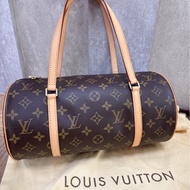 LV 經典老花圓筒巴比龍包