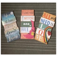 [READY STOCK] MOTIVATION ART DECOR WALL PAINTING HANGING - OCEAN,LOVE,MOON