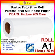 HP Silky Roll Texture A1 265 Orange / Pearl Skin Photo paper (Smooth Matte) - SUN Professional Silky