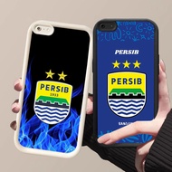 HK-2 AING PERSIB Football Club Shockproof Casing for Black and White Silicone OPPO Realme Narzo F5 N