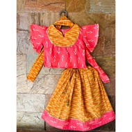 Ikkat design girl lehenga set-kids dress-Readystock in Singapore