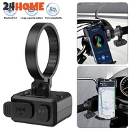 24HOME Motorcycle Handlebar Control Bluetooth Wireless Hands-free Calls Remote Control Bike Handleba