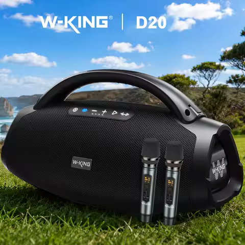 W-KING D20 Bluetooth Speaker 200W RMS 300W Peak Bluetooth 5.4 IP67 Waterproof Deep Bass Portable Par