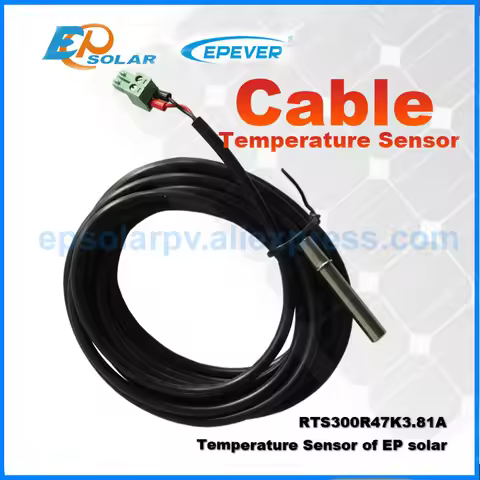 EPever Remote Temperature Sensor RTS300R47K3.81A TS-R For EPever EPsolar Tracer AN BN CN Series View