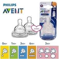 Avent Classic Nipple 2pcs/Avent Nipple teat Classic/Baby Milk Bottle Pacifier