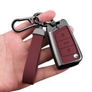 premium-Fashing Alloy Car Key Case Cover Key Shell for VW Volkswagen Polo Tiguan Passat B5 B6 B7 Gol