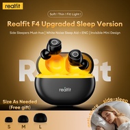 【RM35.9 for Top 100 Orders】Realfit F4 AI Noise Cancelling Bluetooth Earphone with Mic Control APP Cu
