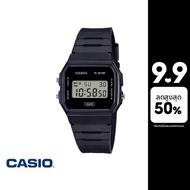 CASIO นาฬิกาข้อมือ CASIO รุ่น F-91WB-1ADF สายเรซิน สีดำ