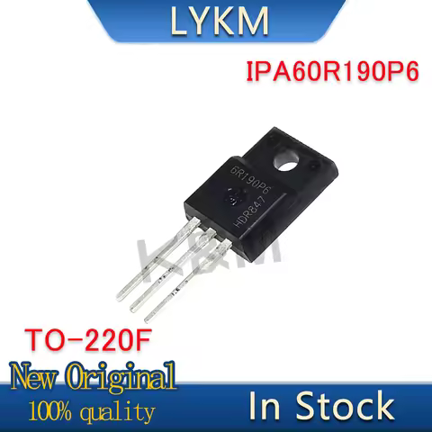 5-10/PCS New Original IPA60R190P6 6R190P6 650V 57A TO-220F Field effect tube In Stock