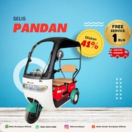 SELIS - Pandan Motor Listrik Roda 3 Anti Hujan Dewasa