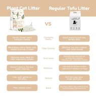 (SUPER FROSTY MONTH LIVE ONLY) Pawmised Land Cat Sand Plant Litter Frosty Pearl - 6L to 36L (2.5kg t