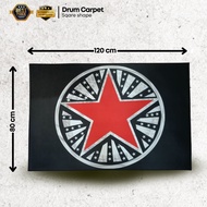 Square Shape Drum Carpet 80cm x 120cm