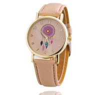 ☬ ◎ ﹊ Uniheart Geneva leather Wrist Watch Dream catcher Watch