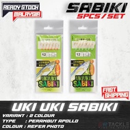 UkiUki Sabiki Apollo 5pcs/Set Hook live bait fishing mata umpan hidup Ikan Selar Kembung cencaru