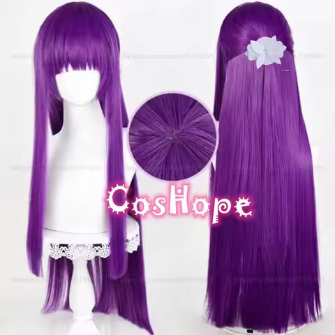 Fern Cosplay Wig 80cm Long Straight Purple Wig Cosplay Anime Cosplay Wigs Heat Resistant Synthetic W