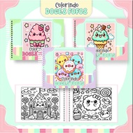 [PDF] 50+ Pages Cute sweets Coloring Book | Buku mewarna kanak2 | A5 Size HD | PDF Instant Download