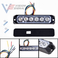 6LED Strobe Light 5 Wire Synchronous Warning Light 6LED Truck Side Light Waterproof Strobe Light