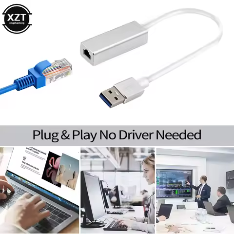 Silver USB Ethernet 1000Mbps USB C to RJ45 Lan AX88179A for Laptop PC MacBook Samsung Windows Type C