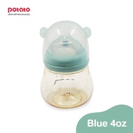 Mama000 Potato ขวดนมสีชา PPSU คอกว้างพร้อมจุกนมซิลิโคน วัสดุPPSU ทรงน้องหมีสุดน่ารัก ขนาด 120ml -160