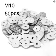 50pcs/100pcs Stainless Steel Flat Washers(M3/M4/M5/M6/M8/M10/M12) - Suitable for Home Decorations&