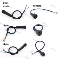 0.2m M12 2 3 4 Pin Male Female Waterproof IP65 power supply Connector plug Cable Wire for LED Strips