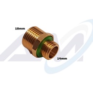 DS1 konektor nepel reducer male 18 mm ke 14 mm pompa dc sprayer