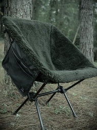 戶外露營 羊羔絨 月亮椅套 秋冬保暖椅套 helinox椅套