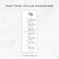 7 Rules of Life | Half-Page Vellum Planner Dashboard