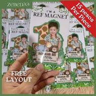 Ref Magnet Souvenir / Customized FREE LAYOUT (3.5x2.5 in)