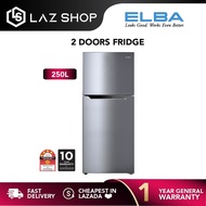 Elba 250L 2 Door Non Inverter Refrigerator ERG2521(SV) ER-G2521| Fridge | Peti Sejuk | Peti Ais