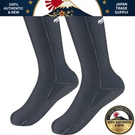 KOMINE Motorcycle Neoprene Warm Socks - Black, Size L, Model AK-088 748