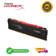 Kingston HyperX Fury RGB 16GB 3200MHz DDR4 CL16 DIMM High Performance PC Desktop Ram (HX432C16FB3A/1