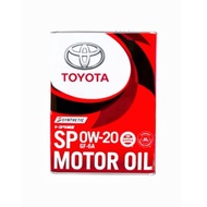 Toyota Genuine Engine Oil SP 0W-20 SN GF-6A Synthetic 4L