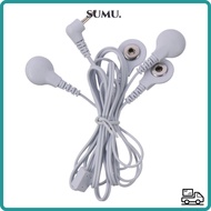 SUMU Electrode Wires, 4 in 1 White Cable Lead Wires, Multifunctional 1.2M/3.94ft 2.5mm Plug to 3.5mm