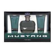 【FORD MUSTANG 福特野馬】美式傳奇綠鑽男性淡香水禮盒【淡香水100ml+沐浴膠100ml+鬍後膠100ml