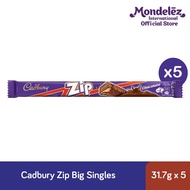 [Bundle of 5] Cadbury Zip Original Chocolate Wafer Bar Big Singles (32g)