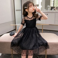 ZZOOI Summer Black Lace baby Girls Dress Children Mesh Princess Dresses Fashion Party Dress for Girl
